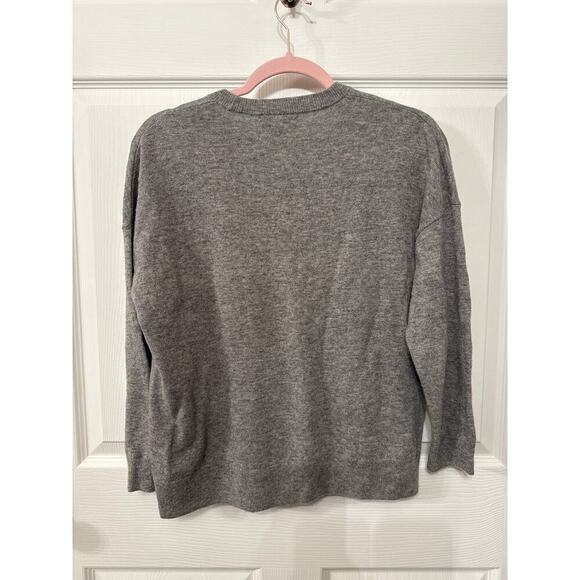 J. Crew Wool & Viscose Blend Embellished Front Jeweled Sweater, M - Picture 6 of 6